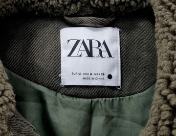 Zara Zielona Kurtka 38 M