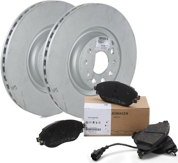 2x TARCZE 340MM + KLOCKI PRZÓD AUDI A3 8V LEON III