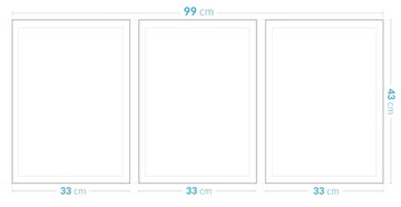НАБОР Картины в рамах, постеры, сухоцветы, триптих в стиле бохо, 43х99