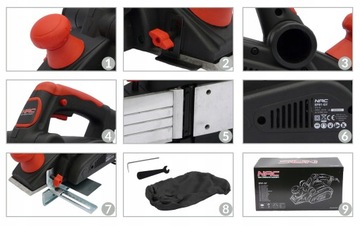 ЭЛЕКТРИЧЕСКИЙ СТРОГАТЕЛЬНЫЙ СТАНОК NAC EP91-GY МОЩНОСТЬЮ 910 Вт ФРЕЗЕРОВКА + мешочек для пыли