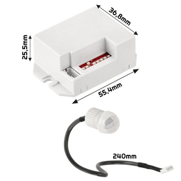 Мини-датчик детектор движения 360° светодиодный датчик сумеречный зонд PIR 230 В