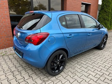 Opel Corsa E Hatchback 3d 1.4 Turbo 100KM 2018 Opel Corsa 1.4 benzyna 100 KM 6 biegow czarny dach zadbany mozliwa zamia, zdjęcie 3