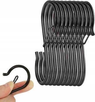 КРЮЧОК КРЮЧОК S-ФОРМЫ ВЕШАЛКА ДЛЯ ТРУБНОГО СТЕРЖНЯ 10 шт.