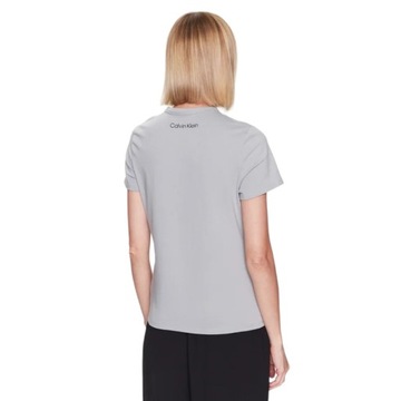 CALVIN KLEIN KOSZULKA DAMSKA T-SHIRT S/S SZARA XS