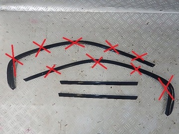 BMW X5 E53 FACELIFT LIŠTA OKNO KAROSÉRIE ZADNÍ