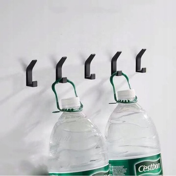 Настенный крючок с двойным винтом, черный.