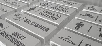 Tabliczka Teren Monitorowany 20x7cm Znak PCV 3mm Druk UV