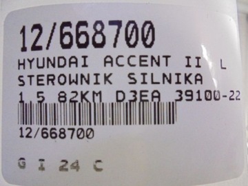 ACCENT II JEDNOTKA 39100-22461 1,5 K103300115B