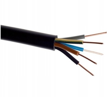 KABEL MIEDZIANY ZIEMNY YKY 5X2,5 0,6/1kV NA METRY