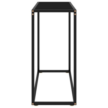 Консольный столик vidaXL, черный, 80x35x75 см, закаленное стекло