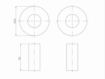 ROZETA MASKUJĄCA ROZETY POJEDYŃCZE CZARNA CZARNE