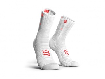 Skarpetki Compressport V3.0 biało/czerwone 42-44