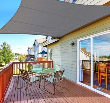 Водонепроницаемый СОЛНЕЧНЫЙ ПАРУС 3х4 м САДОВЫЙ ПРЯМОУГОЛЬНЫЙ ТЕНЬ