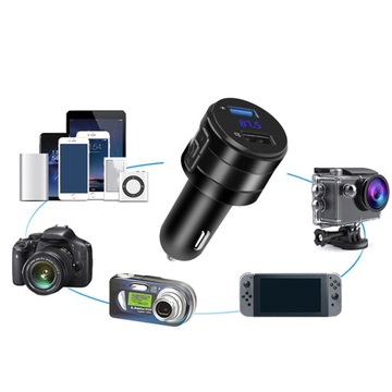 FM-ПЕРЕДАТЧИК BLUETOOTH ЗАРЯДНОЕ УСТРОЙСТВО ДЛЯ MP3 2xUSB SD LCD