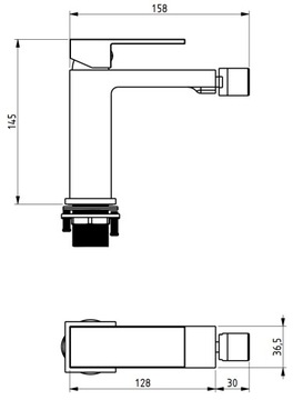 MEXEN UNO СТОЯЧИЙ БИДЕ FAPPER, ЛАТУНЬ, ХРОМ