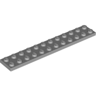 4You LEGO - 2445 PŁYTKA 2X12 JASNO SZARY