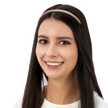 УЗКАЯ классическая АТЛАСНАЯ повязка для волос