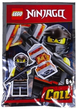 LEGO NINJAGO FIGURKA NINJA COLE 891953 SASZETKA