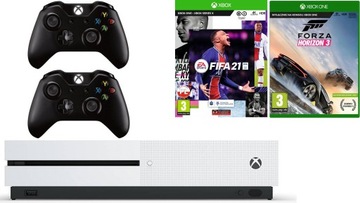 XBOX ONE S + 2 PADY + FIFA + FORZA HORIZON