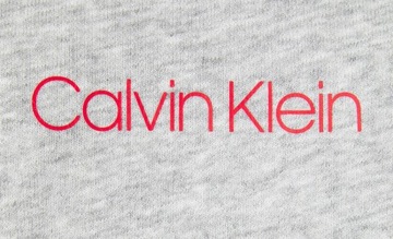Calvin Klein _ Klasyczna Szara Bluza Męska Czerwone LOGO _ S
