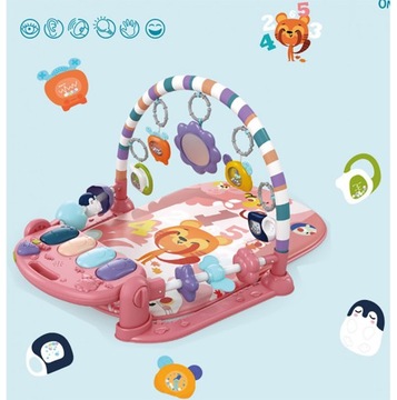 DUŻA MATA EDUKACYJNA Z PIANINKIEM ROŚNIE Z DZIECKIEM INTERAKTYWNA XXL