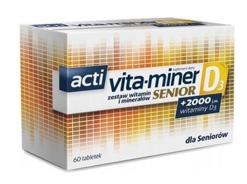 ACTI VITA-MINER SENIOR D3 2000 DLA SENIORÓW 60 tab