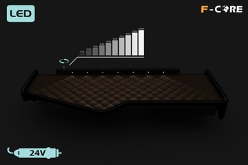 Полка TIR SCANIA R 11-16 кокпит эко кожа пик LED