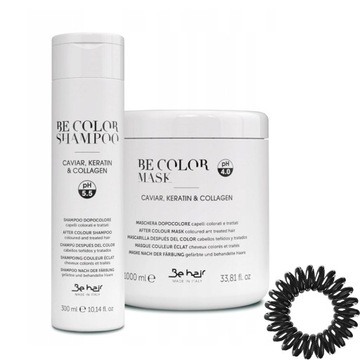 BE COLOR MASKA+SZAMPON DO WŁOSÓW Z KAWIOREM+GRATIS