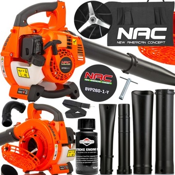 NAC DMUCHAWA SPALINOWA ODKURZACZ DO LIŚCI Z ROZDRABNIACZEM + BRIGGS