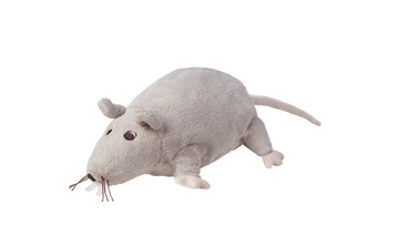 IKEA GOSIG RATTA | Pluszak - szary/beż | 23 cm