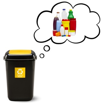 Набор контейнеров для сортировки мусора, 5 х 12л.