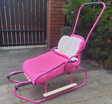 ЭВО САНКИ + ПУШЕР + ТЕПЛЫЙ СПАЛЬНИК + ПОДНОЖКИ