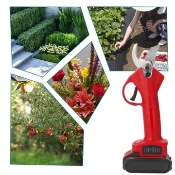 Электрические аккумуляторные секаторы 21В до 30мм +2AKU