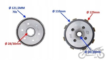 КОМПЛЕКТ СЦЕПЛЕНИЯ + КОРЗИНА ДВИГАТЕЛЬ 156FMI КОМПЛЕКТ