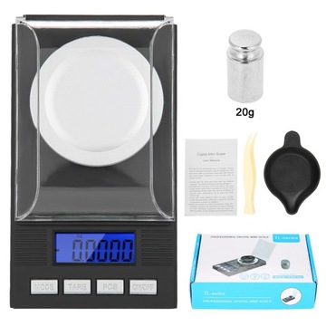 ELEKTRONICZNA WAGA JUBILERSKA 20g/0.001g PRZENOŚNA