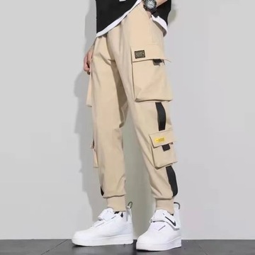 Men's Cargo Pants Casual Hip Hop Hit Color Multipl