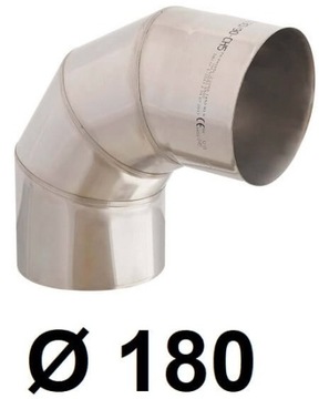 Kolano kwasoodporne 180mm / gr.1mm