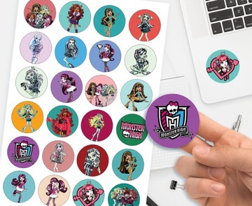 ZESTAW NAKLEJKI + TATUAŻE DLA DZIECI DZIECIĘCE MONSTER HIGH JAKOŚĆ