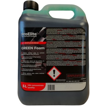 ProElite GREEN Foam kolorowa zielona aktywna piana do mycia samochodu 5L