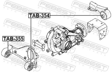 FEBEST TAB-354 LOŽISKO MECHANIZMUS DIFERENCIÁL