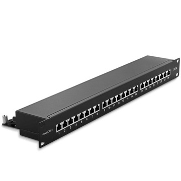 Patch panel deleyCON MK2272 24 porty czarny