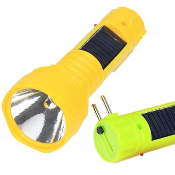LATARKA Akumulatorowa ładowana LED SOLARNA