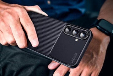ETUI FX CARBON ДЛЯ SAMSUNG A55 5G + 3x СТЕКЛО