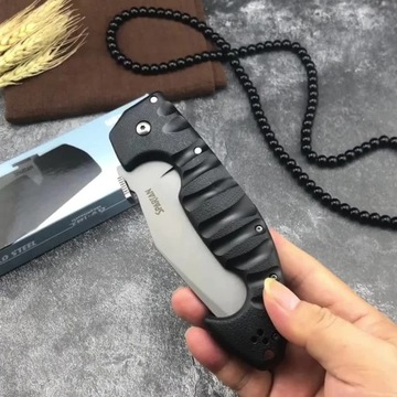 Тактический военный складной нож Cold Steel из стали.