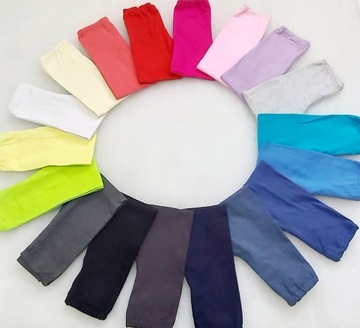 Getry legginsy getry długie kolory dziecięce r.80