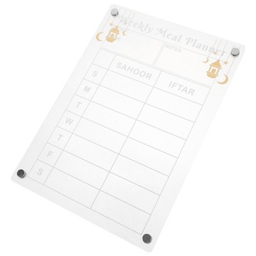 NAKLEJKI MAGNETYCZNE AKRYLOWE PLANER POSIŁKÓW RODZINNYCH