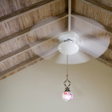 Хрустальная люстра с подвесной цепочкой, вентилятор, 2 шт.