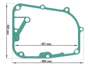 ПРОКЛАДКА КРЫШКИ МАСЛЯНОГО КОВША, СКУТЕР 4T GY6