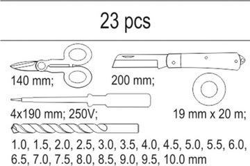 НАБОР ИНСТРУМЕНТОВ ЯТО, 23 ПРЕДМЕТА