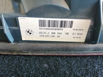 BMW 5 F10 FACELIFT SVĚTLO ZADNÍ W KRYT LEVÝ 7306163